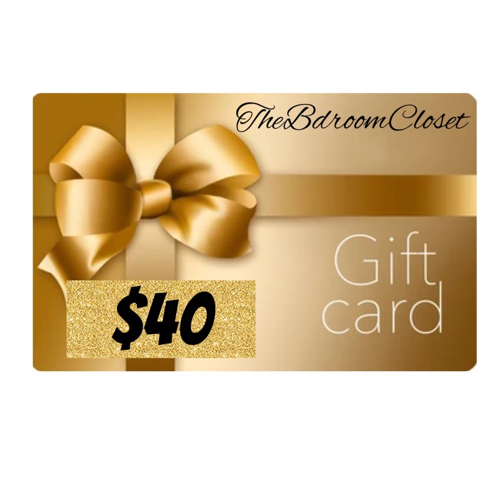 Gift Card to TheBdRoomCloset $40 Credit Toward Merchandise (read description) 🎉
